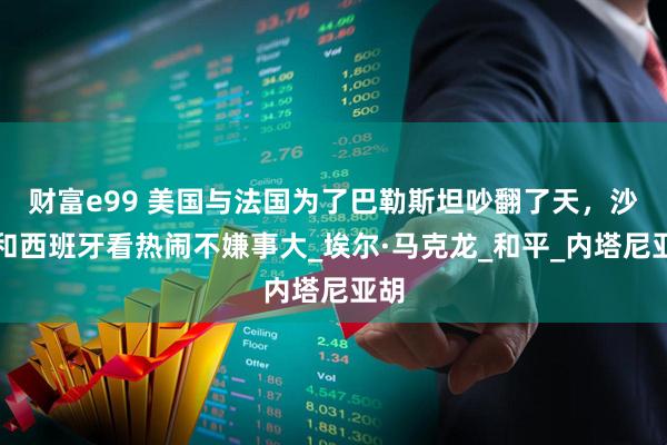 财富e99 美国与法国为了巴勒斯坦吵翻了天，沙特和西班牙看热闹不嫌事大_埃尔·马克龙_和平_内塔尼亚胡