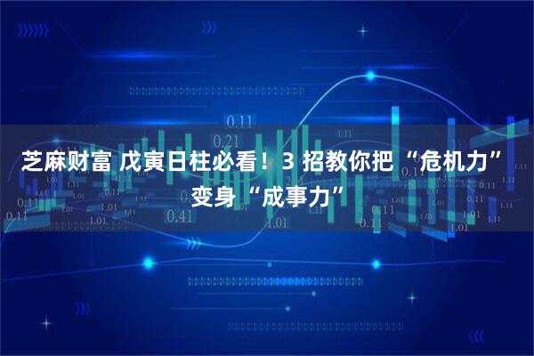 芝麻财富 戊寅日柱必看！3 招教你把 “危机力” 变身 “成事力”